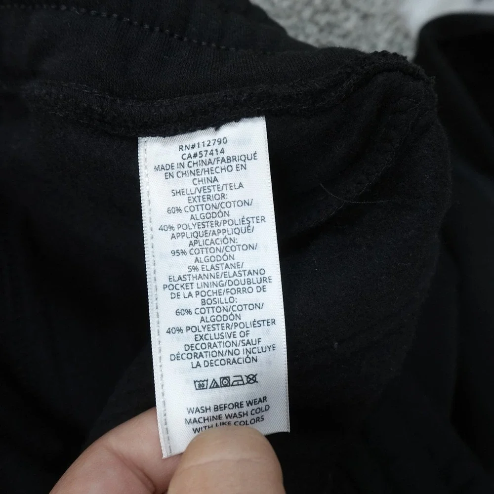 NEW True Religion Sweatpants Mens S Black Baggy Wide Leg Drawstring Jogger Pants
